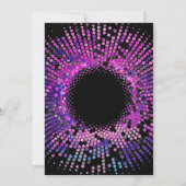 ネオンダンスバースデーパーティー 招待状 (裏面)