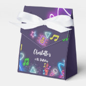 ネオンダンスパーティー誕生日 フェイバーボックス (正面サイド)
