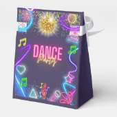 ネオンダンスパーティー誕生日 フェイバーボックス (裏面サイド)