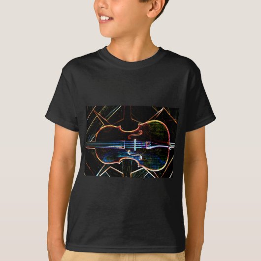 ネオンチェロの子供のTシャツ Tシャツ (正面)