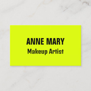 ネオンチャートルーズイエローブラックカラフルブライト2025 名刺