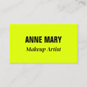 ネオンチャートレユイエローブラックブライトカラフルブライトクール 名刺