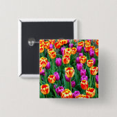 ネオンチューリップピン 缶バッジ (正面&裏面)