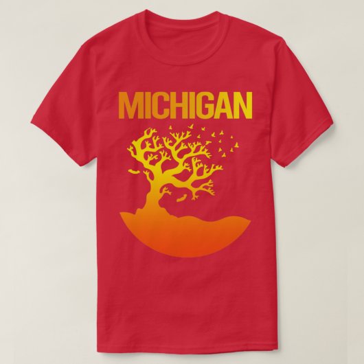 ネオンツリーアートミシガン Tシャツ (デザイン正面)