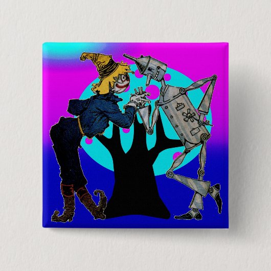 ネオンツリーボタン 缶バッジ (正面)