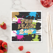 ネオンツーレギット2バースデやめィーティ紙ナプキンス スタンダードランチョンナプキン (インサイチュ)