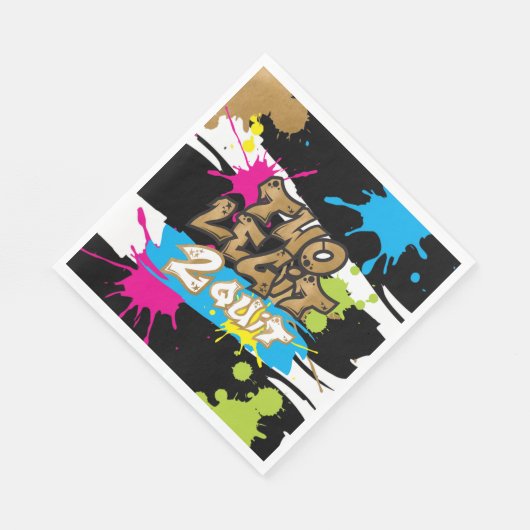 ネオンツーレギット2バースデやめィーティ紙ナプキンス スタンダードランチョンナプキン (角)