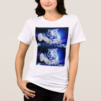 ネオンティガーDJ Tシャツ - EDMフェスティバル グラフィックT