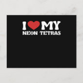 ネオンテトラスヴァレンティーズおもしろいデー大好き ポストカード (正面)