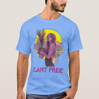 ネオンデザートプラントクイーン レトロ80年代風男子 Tシャツ