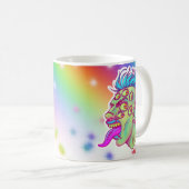 ネオンデーモンアートプリント コーヒーマグカップ (正面右)