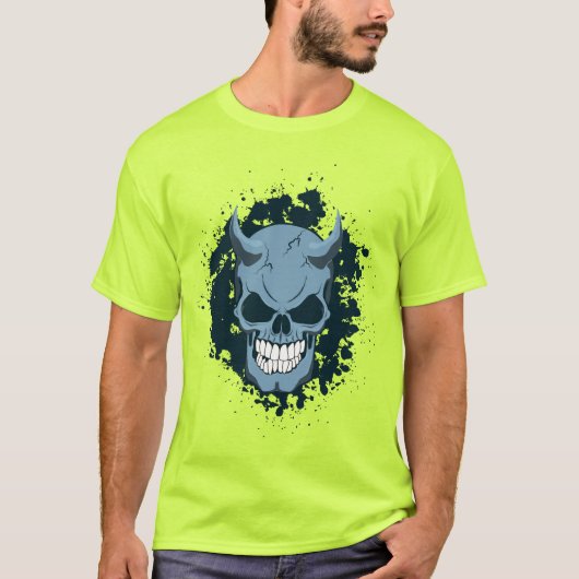 ネオンデーモンスカル Tシャツ (正面)