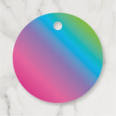 ネオントランポリンパークガールズ誕生日メッセージカード フェイバータグ (裏面)