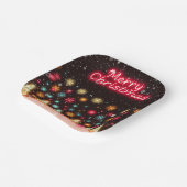 ネオントレンディークリスマス ペーパープレート (傾斜あり)