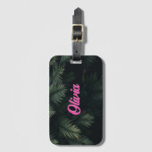 ネオントロピカルパーム カスタム名 ブライズメイド ラゲッジタグ (正面縦)