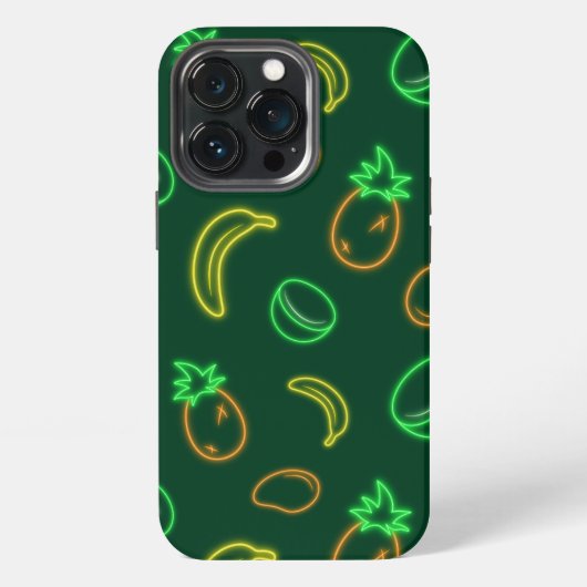ネオントロピカルフルーツパターンiPhone 13 Proケース iPhoneケース (裏面)
