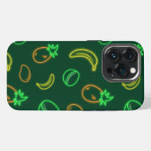 ネオントロピカルフルーツパターンiPhone 13 Proケース iPhoneケース (裏面横)