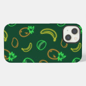 ネオントロピカルフルーツ柄iPhone 13ケース iPhoneケース (裏面横)