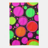 ネオンドットパーティー キッチンタオル (縦)