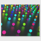 ネオンドット ラッピングペーパー (フラット)