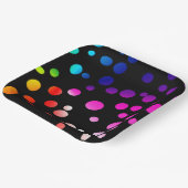 ネオンドット（黒） ペーパープレート (傾斜あり)