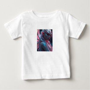 ネオンドラゴン女子ベビーTシャツ ベビーTシャツ