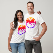 ネオンドラゴン メンズ 白Tシャツ Tシャツ (ユニセックス)