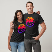 ネオンドラゴン メンズ 黒Tシャツ Tシャツ (ユニセックス)
