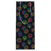 ネオンドリッピングハート及びデイジー抱き枕 ワインギフトバッグ (裏面)