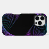 ネオンドリフトウェーブ iPhoneケース (裏面横)