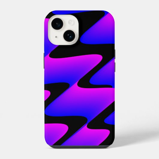 ネオンドリフトウェーブ iPhoneケース (裏面)