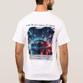 ネオンドリフトシティのスカイラインアート Tシャツ (裏面)
