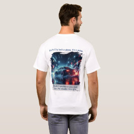 ネオンドリフトシティのスカイラインアート Tシャツ