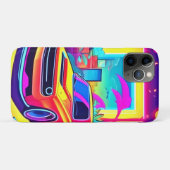 ネオンドリームカーエスケープ Case-Mate iPhoneケース (裏面(横))