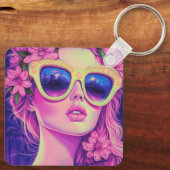 ネオンドリームガールフローラサングラス キーホルダー (裏面)