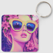 ネオンドリームガールフローラサングラス キーホルダー (裏面)