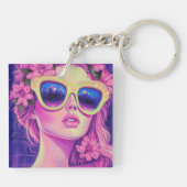 ネオンドリームガールフローラサングラス キーホルダー (裏面)