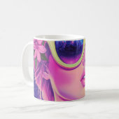 ネオンドリームガールフローラサングラス コーヒーマグカップ (正面左)