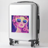 ネオンドリームガールフローラサングラス シール (スーツケース)