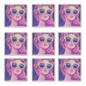 ネオンドリームガールフローラサングラス シール (正面)