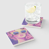 ネオンドリームガールフローラサングラス ストーンコースター (横)