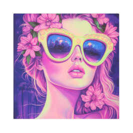 ネオンドリームガールフローラサングラス メタルプリント