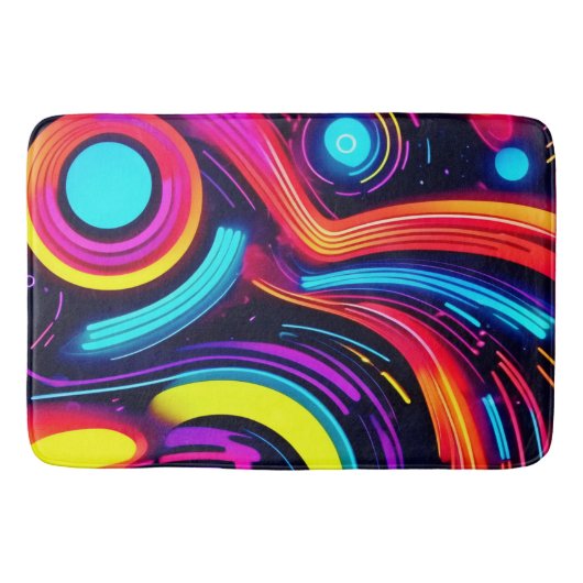 ネオンドリームスケープ バスマット (正面)