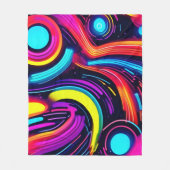 ネオンドリームスケープ フリースブランケット (正面)