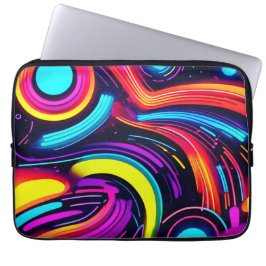 ネオンドリームスケープ ラップトップスリーブ