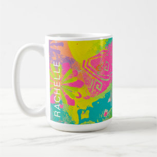 ネオンドリームス抽象芸術 コーヒーマグカップ