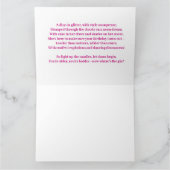 ネオンドリームス – 誕生日カード カード (内部)