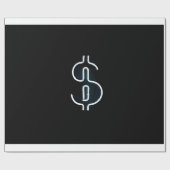 ネオンドル記号 ラッピングペーパー (フラット)