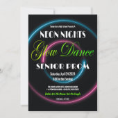 ネオンナイツプロムハイスクール招待状 招待状 (正面)