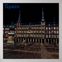 ネオンナイトアートオブマドリード ポスター